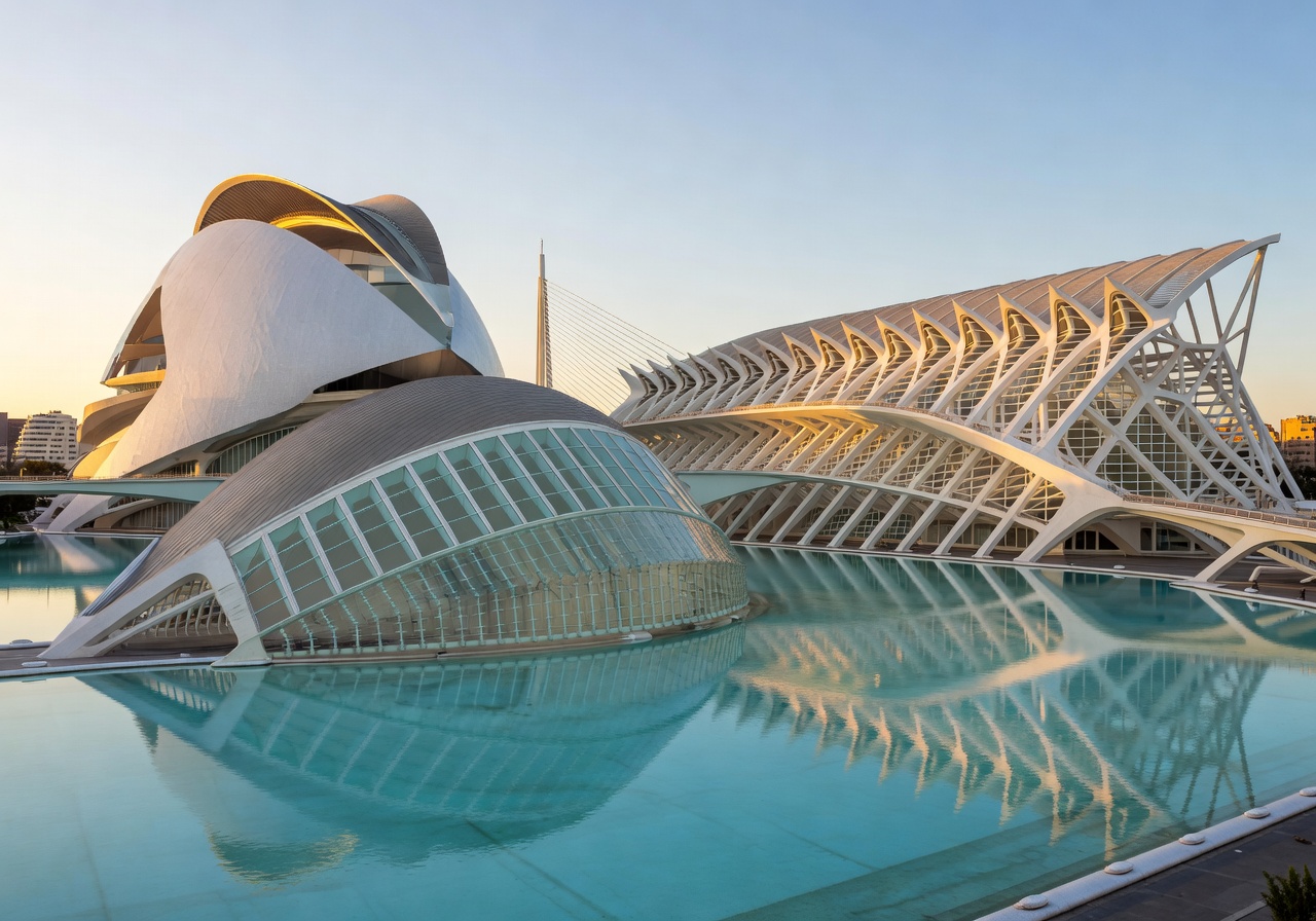 City of Arts and Sciences modern architecture in Valencia